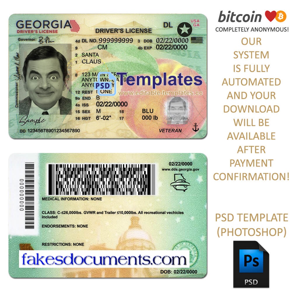 Font On Georgia Drivers License